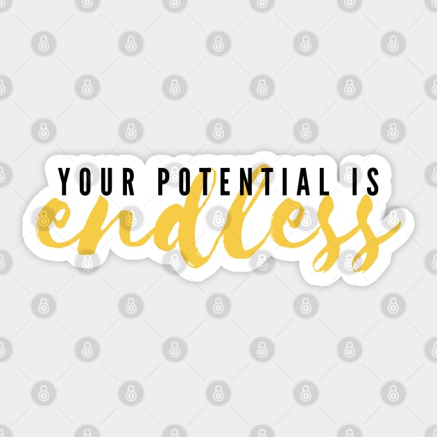 Your Potential Is Endless Sticker by JustSomeThings